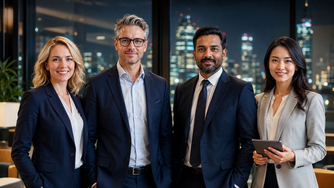 Accomplished professionals organising their EB-1A evidence with EB-1 Portfolio Builder